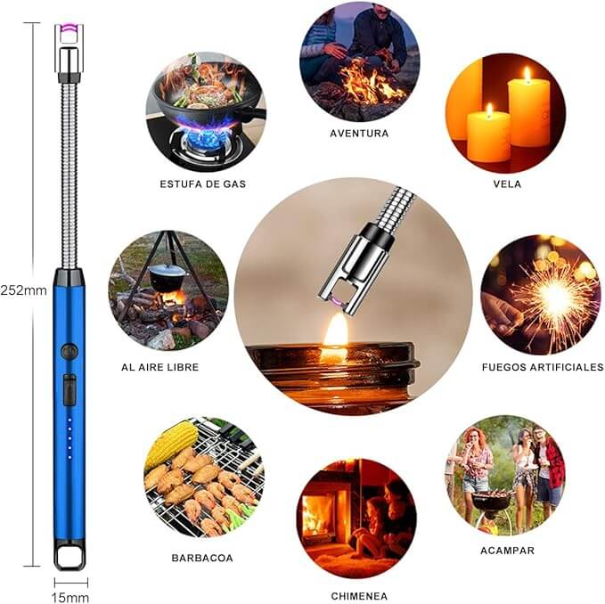 Nuevo Encendedor Eléctrico Recargable Multiusos