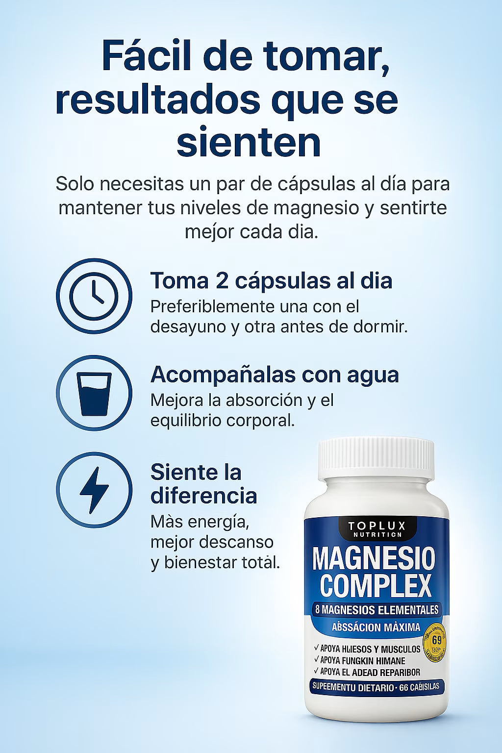 MAGNESIUM COMPLEX® 8 en 1 - ¡Fórmula Completa!