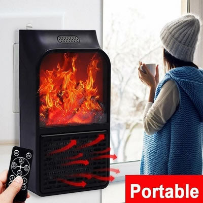 Mini Calefactor Portátil Efecto Chimenea