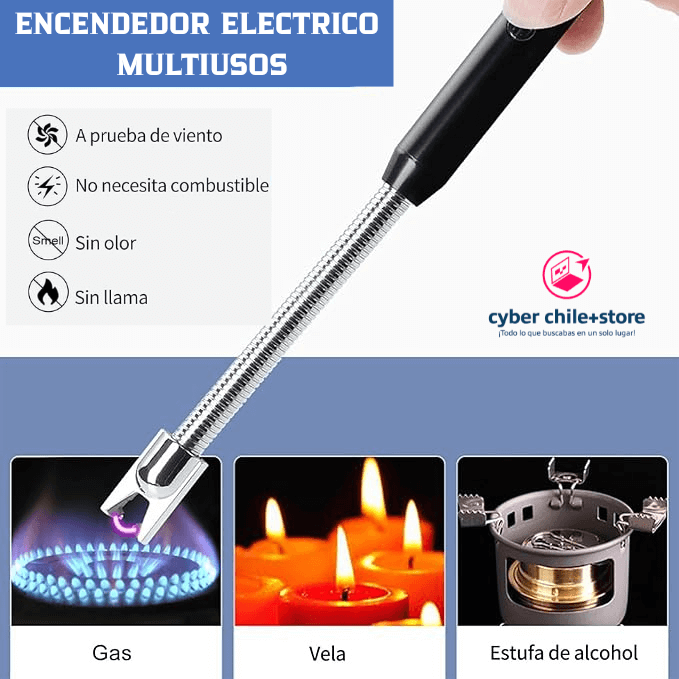 Nuevo Encendedor Eléctrico Recargable Multiusos