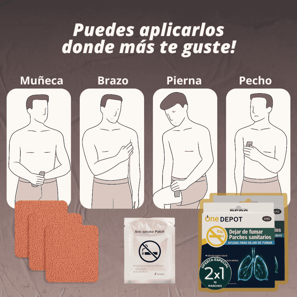 VitalPatch® - 🚭 Parches Naturales Antitabaco 🍃 - ⭐️⭐️⭐️⭐️⭐️ 4.98/5 (3.570 Reseñas)