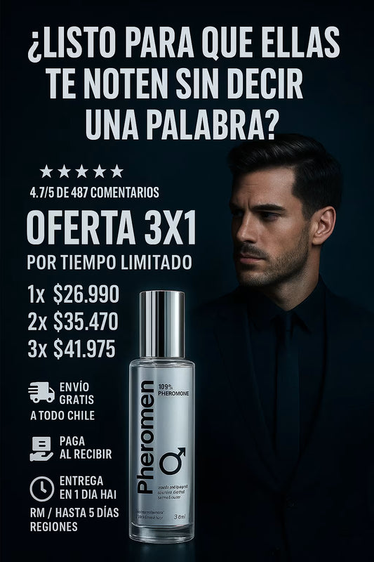 PHEROMEN® - 🔥 Haz que ellas te noten sin decir una palabra.