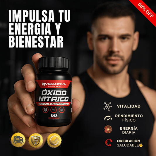🔥ÓXIDO NÍTRICO🔥 - 1000mg 60 caps - ENERGÍA Y BIENESTAR CIRCULATORIO  💯 ⭐️⭐️⭐️⭐️⭐️ 4.98/5 (2.350 Reseñas)
