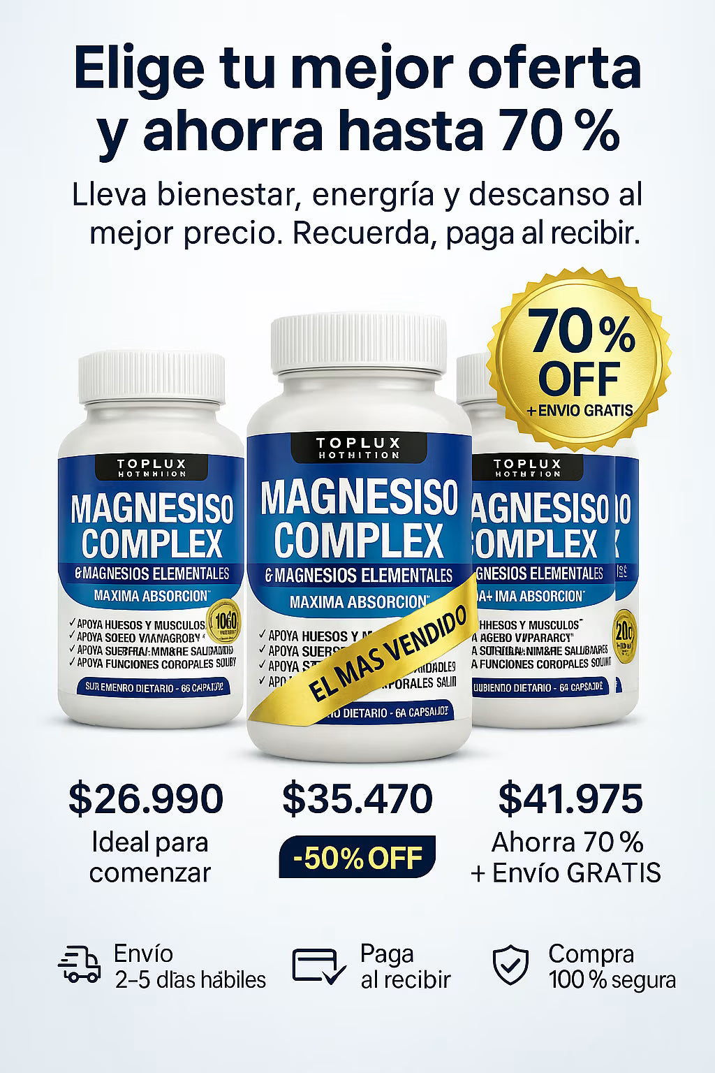 MAGNESIUM COMPLEX® 8 en 1 - ¡Fórmula Completa!