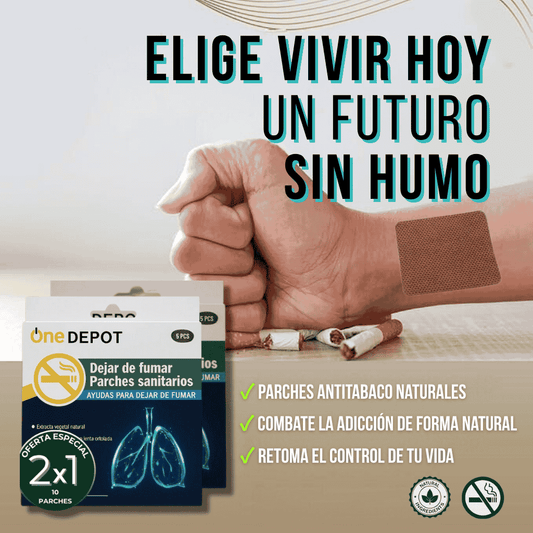 VitalPatch® - 🚭 Parches Naturales Antitabaco 🍃 - ⭐️⭐️⭐️⭐️⭐️ 4.98/5 (3.570 Reseñas)